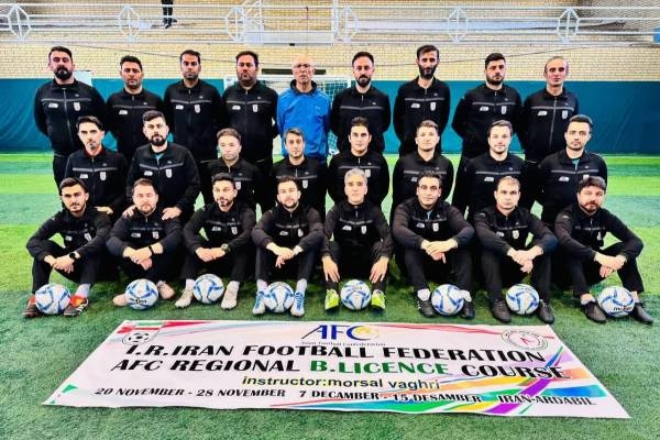 دوره مربیگری فوتبال Bآسیا در استان اردبیل به کار خود پایان داد