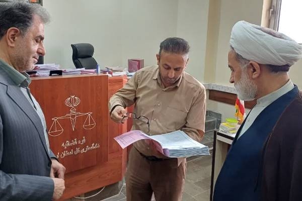 بازدید رئیس کل دادگستری استان از شعب دادگاه های تجدید نظر استان